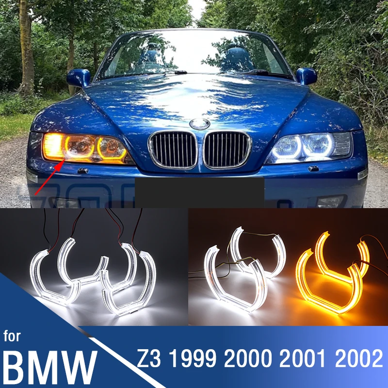 Horseshoe Shape DTM M4 Style White + Yellow Crystal Angel Eyes Halo rings Kit For BMW Z3 1999 2000 2001 2002
Horseshoe Shape DTM M4 Style White + Yellow Crystal Angel Eyes Halo rings Kit For BMW Z3 1999 2000 2001 2002