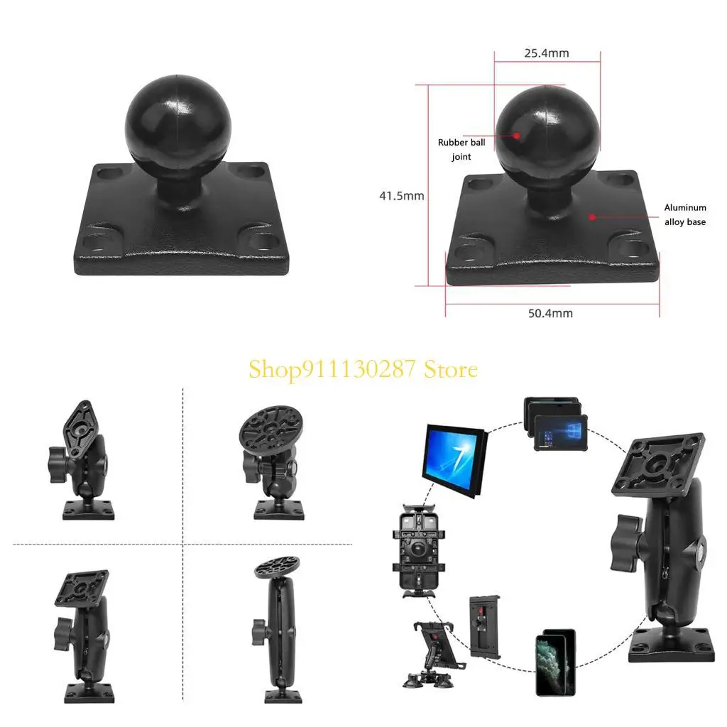 J1HC Aluminum Square Mounting Base 1'' Ball Mount Handlebar Clamp Mount Base for Mobile Phone Tablet Wide Applications
J1HC Aluminum Square Mounting Base 1'' Ball Mount Handlebar Clamp Mount Base for Mobile Phone Tablet Wide Applications