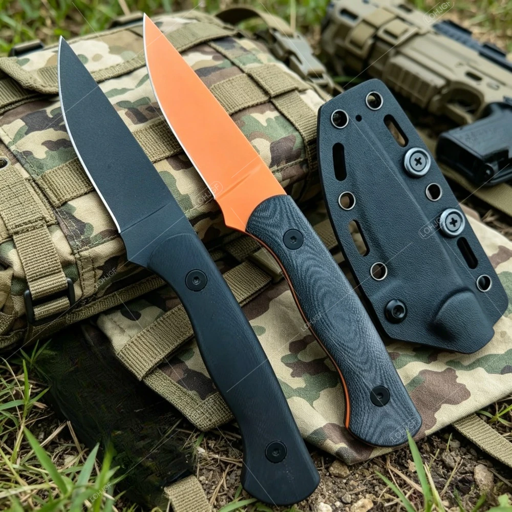 Outdoor Adventure Jungle Exploration Wood Cutting Straight Knife with K Sheath Camping Portable Handmade G10 Handle EDC Knives
Outdoor Adventure Jungle Exploration Wood Cutting Straight Knife with K Sheath Camping Portable Handmade G10 Handle EDC Knives