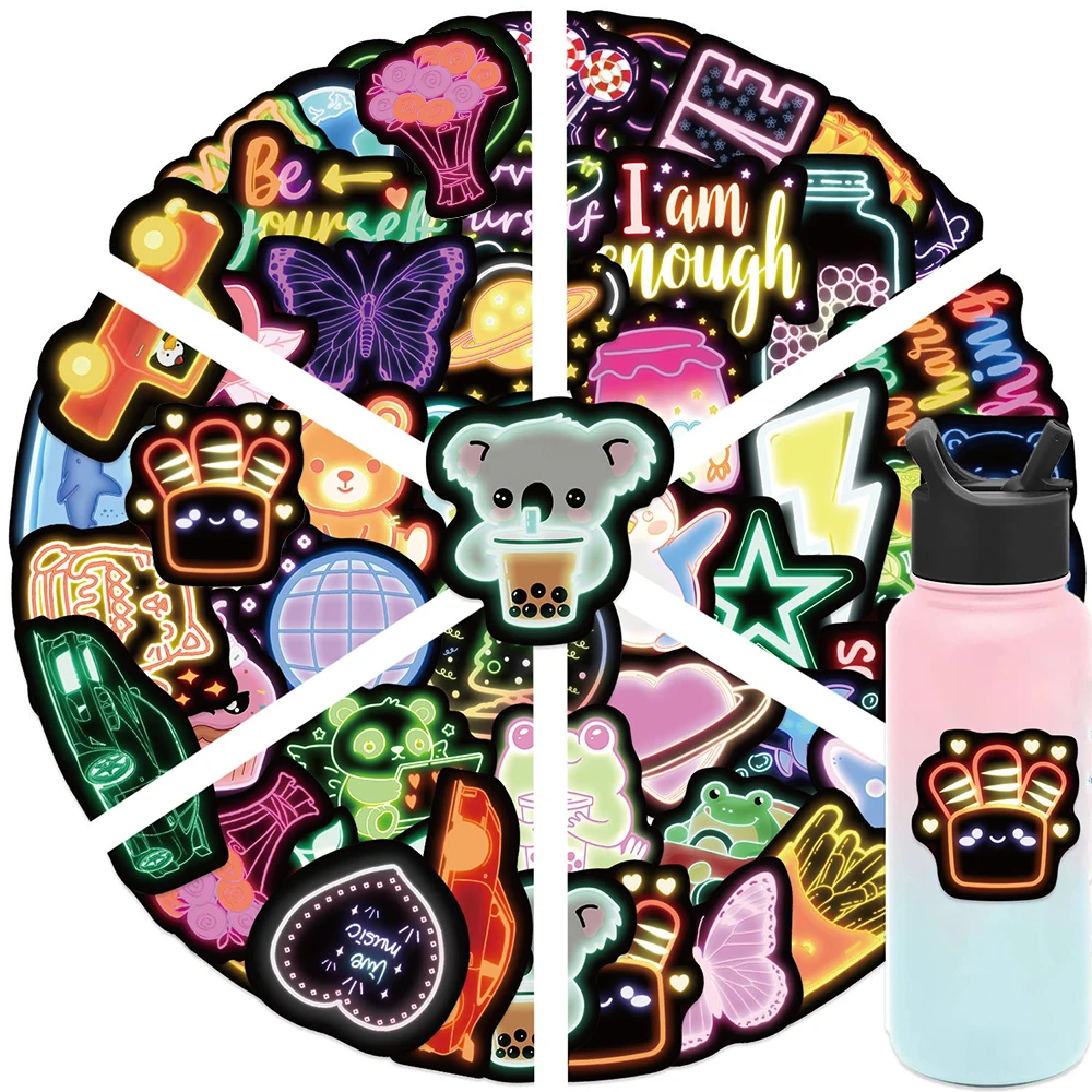 10/30/50pcs INS Style Neon Light Cartoon Stickers Aesthetic Animal Decals Kid Toy DIY Phone Skateboard Guitar Cute Sticker Gifts 
10/30/50pcs INS Style Neon Light Cartoon Stickers Aesthetic Animal Decals Kid Toy DIY Phone Skateboard Guitar Cute Sticker Gifts