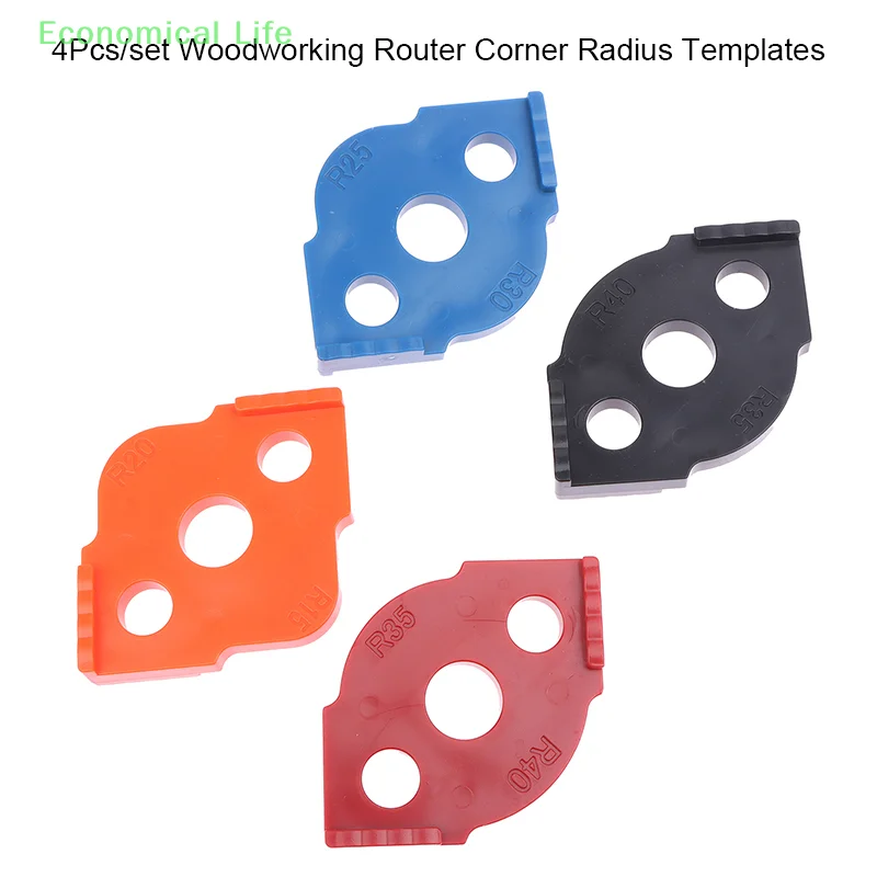 4Pcs Woodworking Router Corner Radius Templates Jig R5 To R40 Routing Curved Corners Milling Circular Radian Hardness ABS Tool
4Pcs Woodworking Router Corner Radius Templates Jig R5 To R40 Routing Curved Corners Milling Circular Radian Hardness ABS Tool