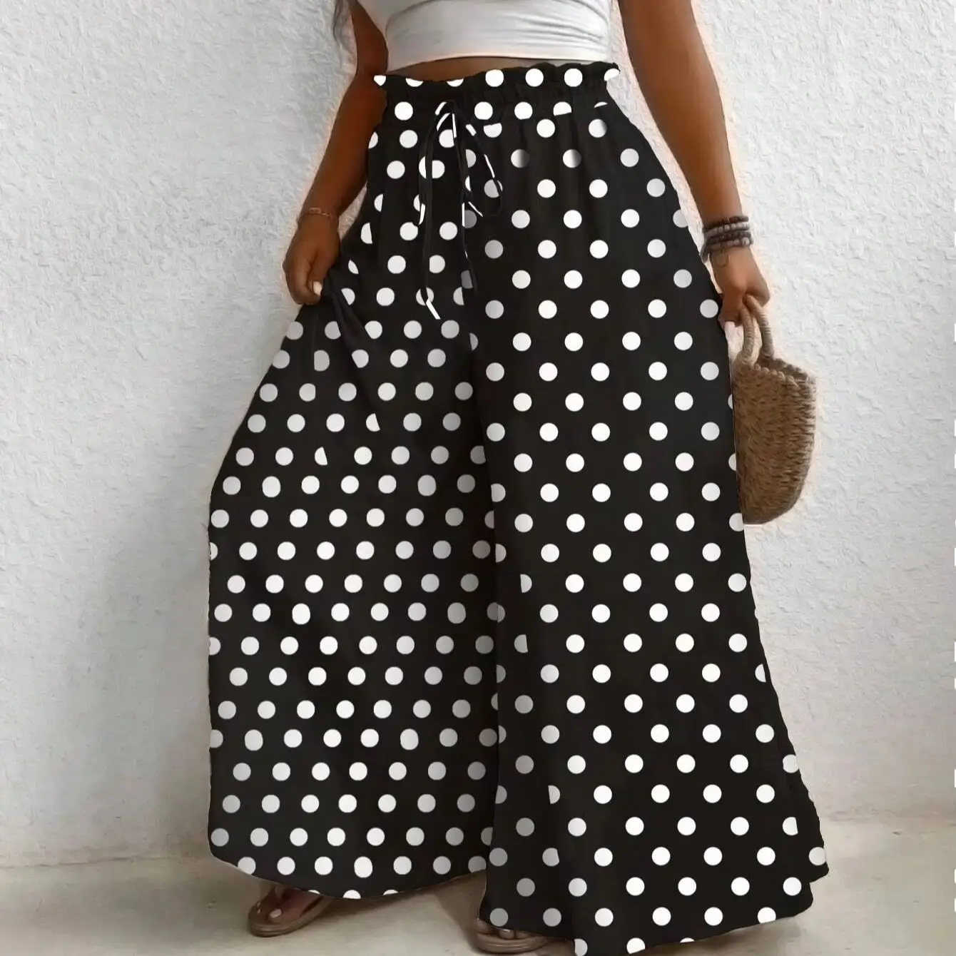 Plus Size Women's Clothing Loose Comfortable Commuter Casual Style Summer Printed Pants Elastic Waist Drawstring Drapey Wide Leg
Plus Size Women's Clothing Loose Comfortable Commuter Casual Style Summer Printed Pants Elastic Waist Drawstring Drapey Wide Leg
