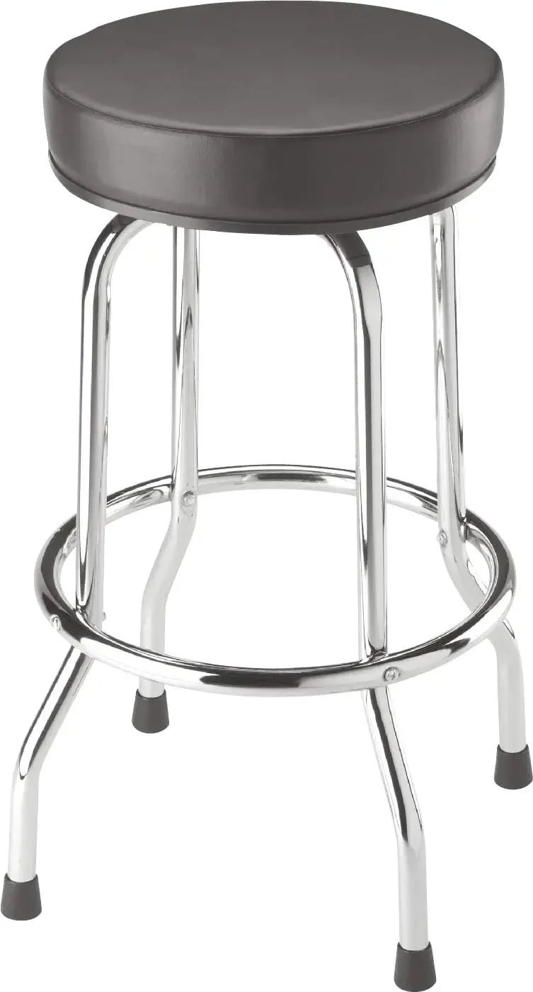 Swivel Bar Stool with Padded Seat, Heavy-Duty Steel Frame, 360-Degree Rotation for Garage or Home
Swivel Bar Stool with Padded Seat, Heavy-Duty Steel Frame, 360-Degree Rotation for Garage or Home