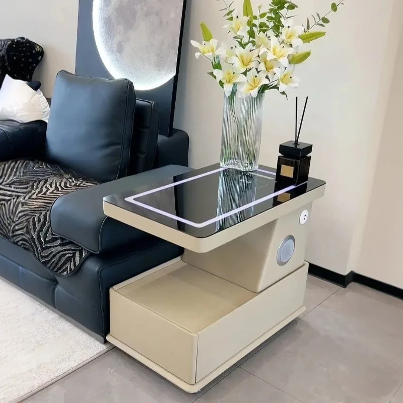 Movable coffee table small apartment light luxury side cabinet Italian minimalist new sofa side cart intelligent sofa side
Movable coffee table small apartment light luxury side cabinet Italian minimalist new sofa side cart intelligent sofa side
