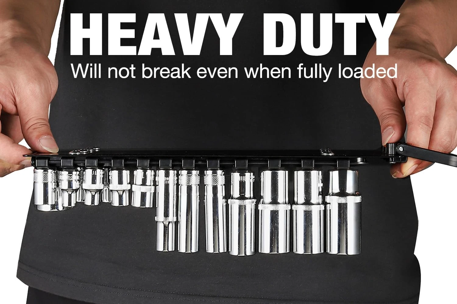 160-Piece Portable Socket Organizer Steel Tray, Heavy Duty Socket Holders with Handle
160-Piece Portable Socket Organizer Steel Tray, Heavy Duty Socket Holders with Handle