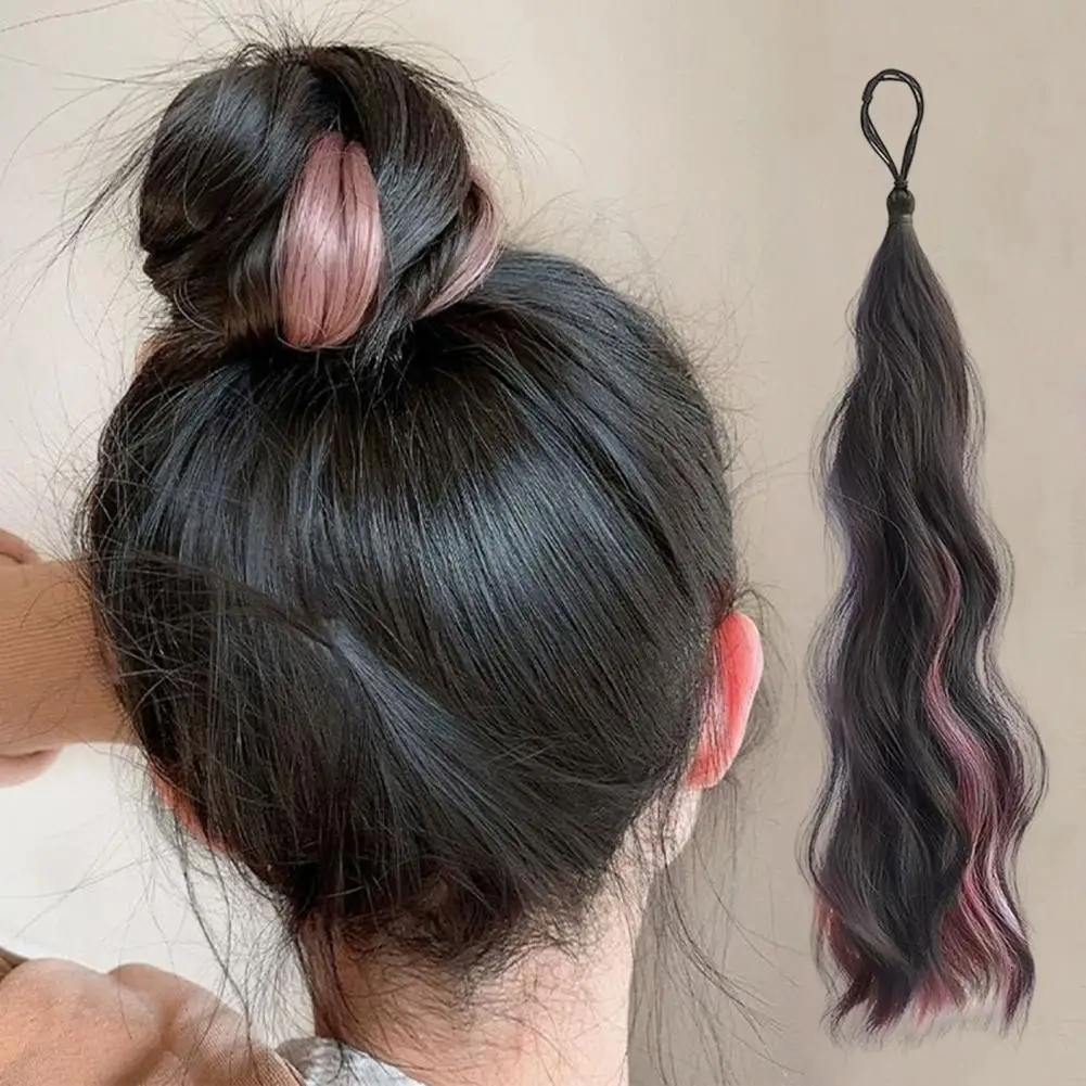 45CM Women Highlight Hair Bundle with Hair Tie Natural Wrap Around Long Curly Straight Ponytail Hair Extension Bun Maker Wig Syn
45CM Women Highlight Hair Bundle with Hair Tie Natural Wrap Around Long Curly Straight Ponytail Hair Extension Bun Maker Wig Syn