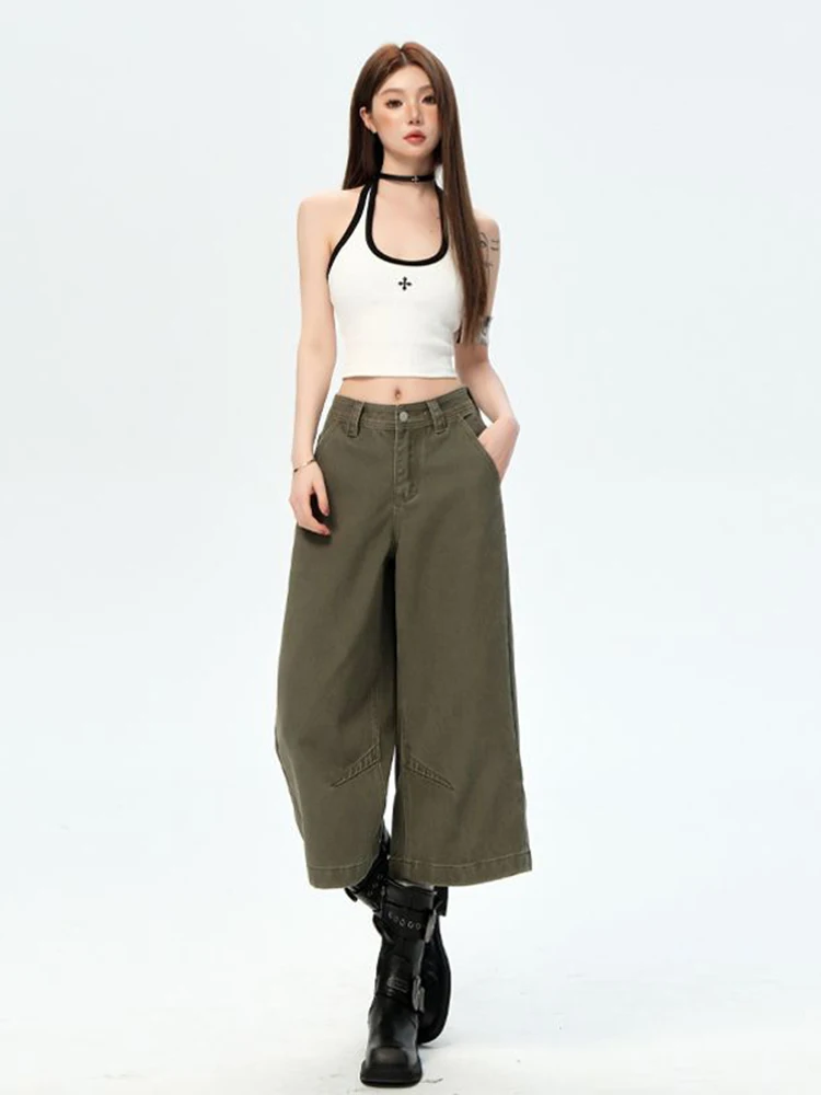 Summer Streetwear Women's Cropped Jeans Fashion Denim Shorts Female High Waist Loose Retro Wide Leg Pants
Summer Streetwear Women's Cropped Jeans Fashion Denim Shorts Female High Waist Loose Retro Wide Leg Pants