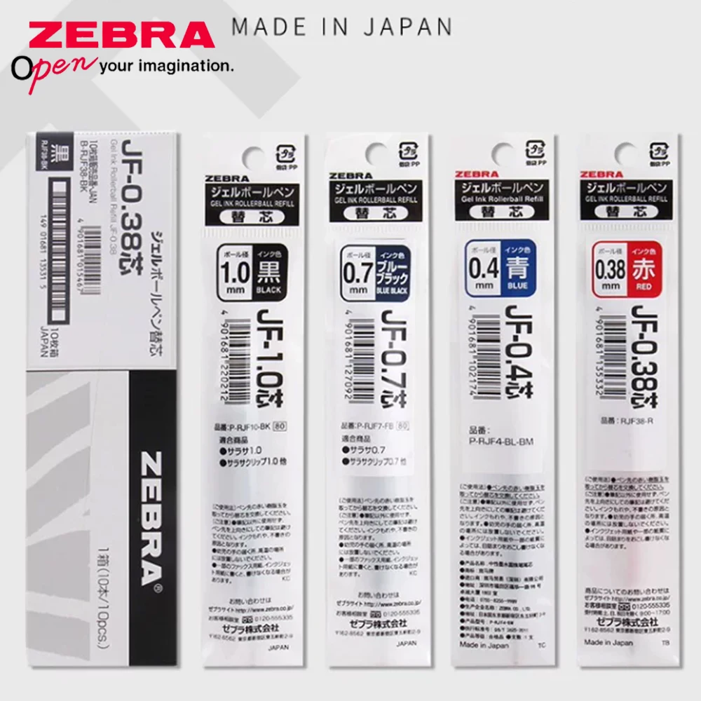 10pcs Japan ZEBRA Gel Pen Refills Quick Drying 0.3/0.38/0.4/0.5/0.7/1.0mm JF Series School Supplies for JJ15/JJ77 Stationery
10pcs Japan ZEBRA Gel Pen Refills Quick Drying 0.3/0.38/0.4/0.5/0.7/1.0mm JF Series School Supplies for JJ15/JJ77 Stationery