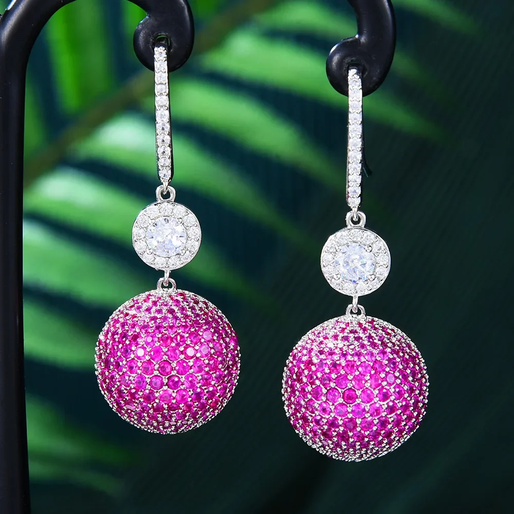 Kellybola New Trendy Cute Round Dangle Earrings For Women Bridal Wedding Multicolor CZ Bijoux High Quality Brand Gorgeous Trendy
Kellybola New Trendy Cute Round Dangle Earrings For Women Bridal Wedding Multicolor CZ Bijoux High Quality Brand Gorgeous Trendy