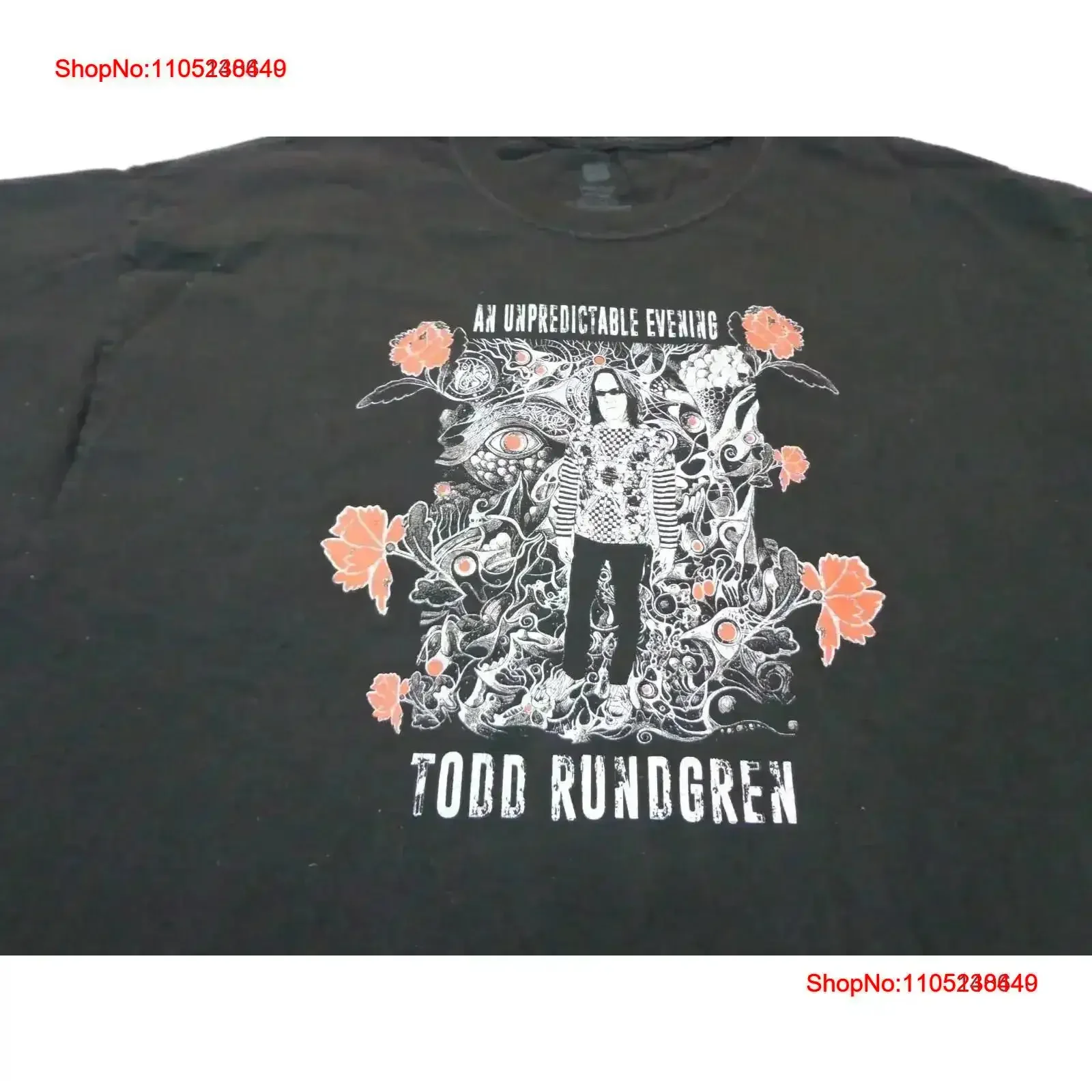Todd Rundgren An Unpredictable Evening Black T Shirt Size 2XL vintage Washed Comfortable Soft Slightly Breathable Casual
Todd Rundgren An Unpredictable Evening Black T Shirt Size 2XL vintage Washed Comfortable Soft Slightly Breathable Casual
