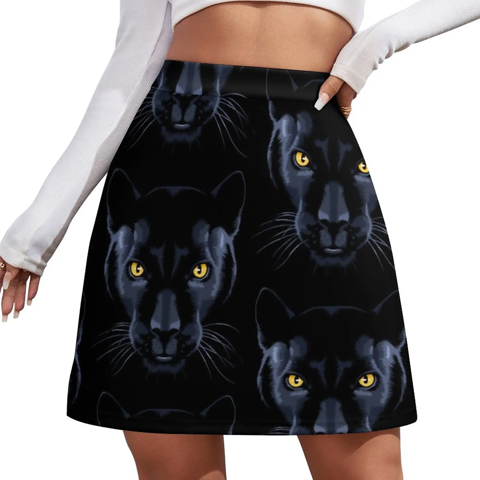 Panther Black Mini Skirt Woman skirt korean women's clothes Mini Skirt
Panther Black Mini Skirt Woman skirt korean women's clothes Mini Skirt