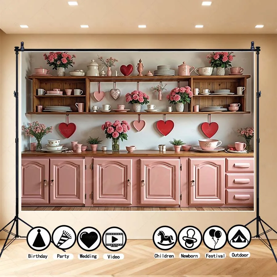 MOON.QG Valentine's Day Decor Backgrounds For Photographs Heart Balloons Red Roses Teddy Bears Backdrop Wall Poster Accessories
MOON.QG Valentine's Day Decor Backgrounds For Photographs Heart Balloons Red Roses Teddy Bears Backdrop Wall Poster Accessories