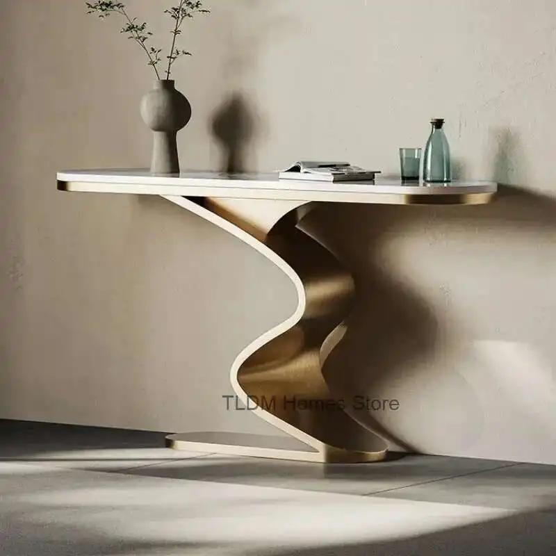 Italian Creative Console Table Modern Living Room Furniture Brushed Stainless Steel Entryway Tables Home Decor Narrow Table r
Italian Creative Console Table Modern Living Room Furniture Brushed Stainless Steel Entryway Tables Home Decor Narrow Table r