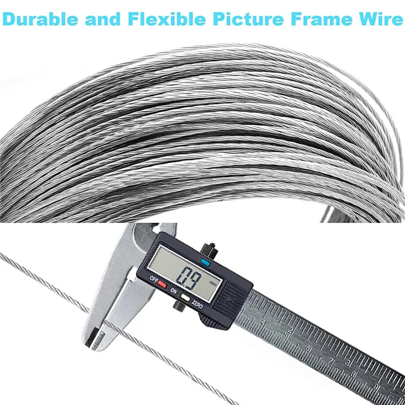 100 Pcs Picture Hanging Wire Kit, 100 Feet Heavy Duty Wire Picture Hanging for Photo Mirror Frame Artwork Vogue
100 Pcs Picture Hanging Wire Kit, 100 Feet Heavy Duty Wire Picture Hanging for Photo Mirror Frame Artwork Vogue