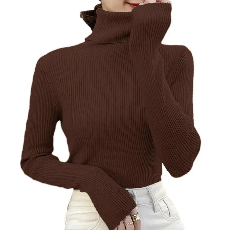 Women's Turtleneck Long Sleeve Soft Turtleneck Sweater Collar Basic Shirt Slim Winter Pullover Sweater Jumper Tops For Women
Women's Turtleneck Long Sleeve Soft Turtleneck Sweater Collar Basic Shirt Slim Winter Pullover Sweater Jumper Tops For Women