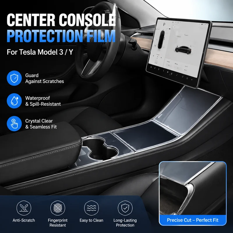 Interior Protection Film For Tesla Model 3 Y Center Console Navigation Gear Shift Decorative Trim, Replacement Parts
Interior Protection Film For Tesla Model 3 Y Center Console Navigation Gear Shift Decorative Trim, Replacement Parts