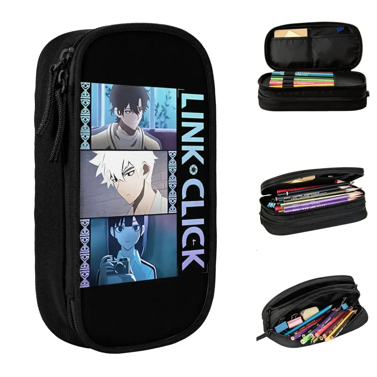 Lovely Link Click Pencil Case Cartoon Pencil Pouch Pen Box for Girls Boys Large Storage Bag School Supplies Gifts Stationery
Lovely Link Click Pencil Case Cartoon Pencil Pouch Pen Box for Girls Boys Large Storage Bag School Supplies Gifts Stationery