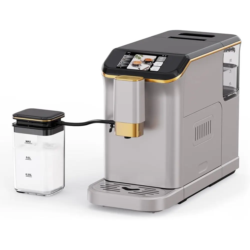 ully Automatic hine, with Milk rother, One Touch Recipes, Intuitive Touch Display, 20 Bar Prur & 15 Grind Settings or Latte, puc
ully Automatic hine, with Milk rother, One Touch Recipes, Intuitive Touch Display, 20 Bar Prur & 15 Grind Settings or Latte, puc