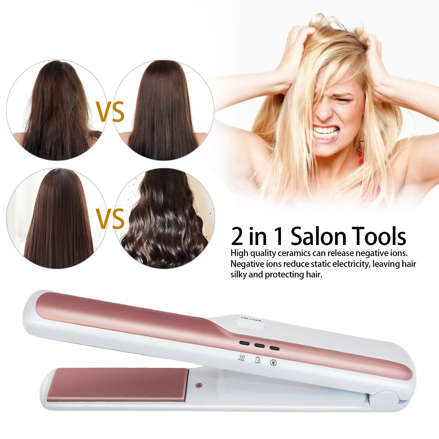 Mini USB Wireless Clipper Dual Purpose Straight Clipper Portable Straight Hair Conditioner Bang Hair Conditioner
Mini USB Wireless Clipper Dual Purpose Straight Clipper Portable Straight Hair Conditioner Bang Hair Conditioner