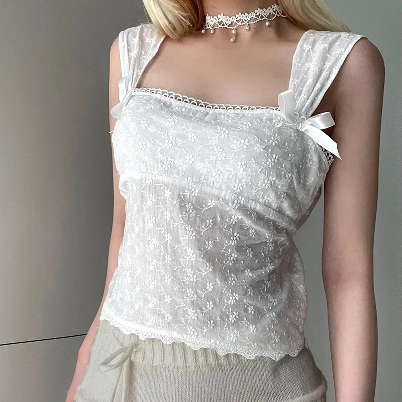Women's Bow Tie Strap Slim Fit Side Zipper Camisole Small Vest Sweet and Gentle Jacquard Inner Top
Women's Bow Tie Strap Slim Fit Side Zipper Camisole Small Vest Sweet and Gentle Jacquard Inner Top