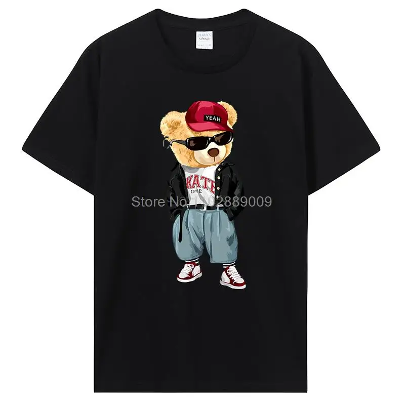 Men Fashion Teddy Bear T Shirt Pure Cotton Tops Tshirt Funny Men Tees Summer Oversized Female T-Shirt Harajuku Streetwear
Men Fashion Teddy Bear T Shirt Pure Cotton Tops Tshirt Funny Men Tees Summer Oversized Female T-Shirt Harajuku Streetwear