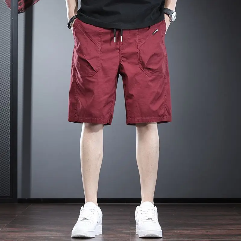 Red Lightweight Summer Trendy Loose Fit Men's Cargo Casual Mid-Length Shorts New Arrival for Comfortable Outdoor Activities
Red Lightweight Summer Trendy Loose Fit Men's Cargo Casual Mid-Length Shorts New Arrival for Comfortable Outdoor Activities