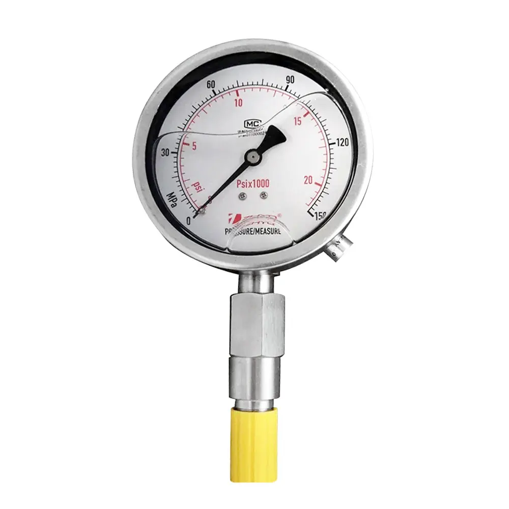 100mm Full Stainless Steel Shockproof Diaphragm Seal Mechanical Sanitary Pressure Gauge with Remote Singal Output
100mm Full Stainless Steel Shockproof Diaphragm Seal Mechanical Sanitary Pressure Gauge with Remote Singal Output