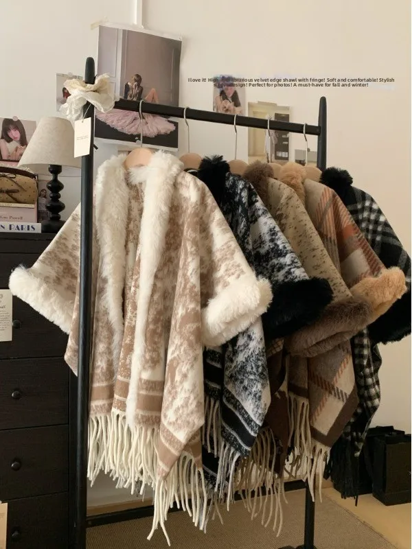 Korean Style Thickened Watercolor Painting Mink Imitation Shoulder Shawl Women Summer 2026 New Outwear Tassel Trim Coat
Korean Style Thickened Watercolor Painting Mink Imitation Shoulder Shawl Women Summer 2026 New Outwear Tassel Trim Coat