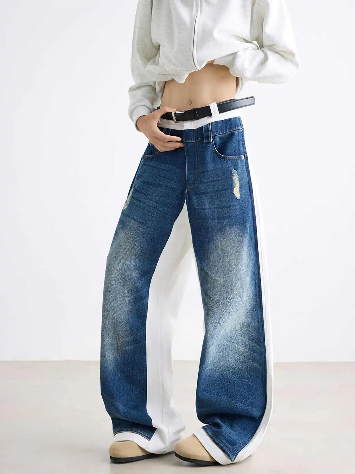 Женские синие мешковатые лоскутные джинсы Y2k, винтажные джинсовые брюки в стиле Харадзюку, японский стиль 2000-х годов, большие джинсы-бойфренды, осенние брюки 
Женские синие мешковатые лоскутные джинсы Y2k, винтажные джинсовые брюки в стиле Харадзюку, японский стиль 2000-х годов, большие джинсы-бойфренды, осенние брюки