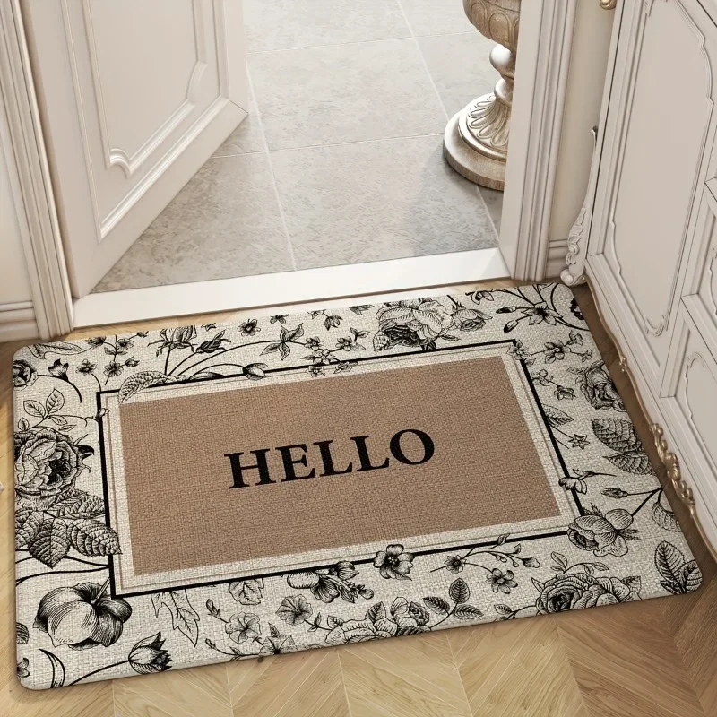 Hello Retro Printed Door Mat Non Slip Machine Washable Carpet Indoor and Outdoor Use Kitchen Bathroom Home Decoration Door Mat
Hello Retro Printed Door Mat Non Slip Machine Washable Carpet Indoor and Outdoor Use Kitchen Bathroom Home Decoration Door Mat