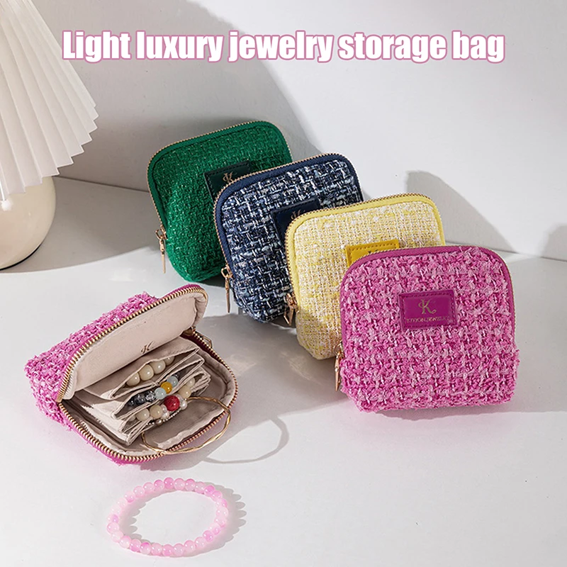 (BS)Small Fragrance Style Jewelry Storage Bag Portable Mini Layered Storage Bag Ring Bracelet Bag Travel Jewelry Storage Bag
(BS)Small Fragrance Style Jewelry Storage Bag Portable Mini Layered Storage Bag Ring Bracelet Bag Travel Jewelry Storage Bag
