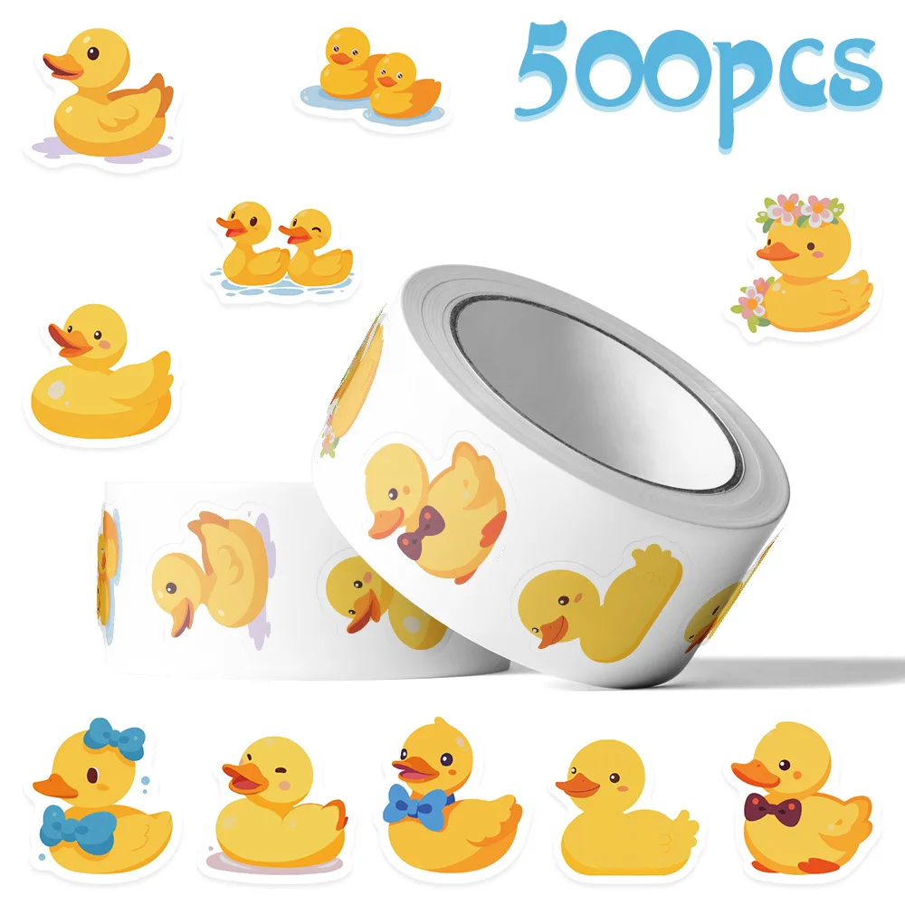 500Pcs/Roll Cute Yellow Ducks Animal Sealing Stickers Kawaii Ducks Roll Decal DIY Laptop Phone Guitar Helmet Skateboard Kid Toys
500Pcs/Roll Cute Yellow Ducks Animal Sealing Stickers Kawaii Ducks Roll Decal DIY Laptop Phone Guitar Helmet Skateboard Kid Toys