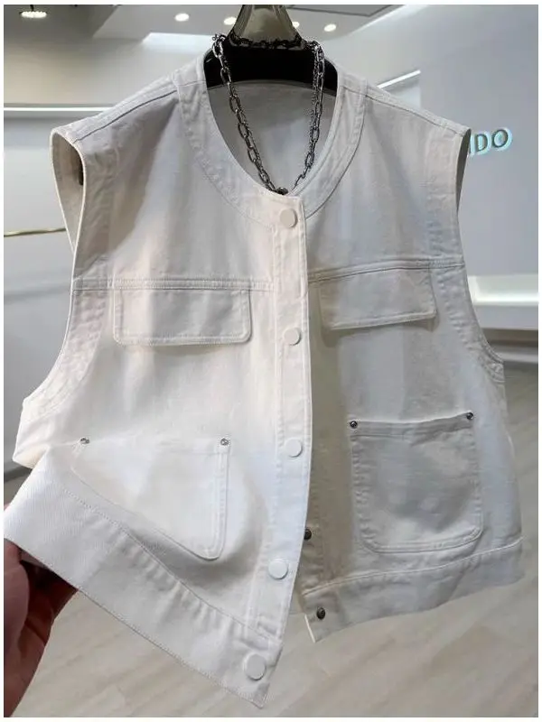 Мужской джинсовый жилет больших размеров 300 Pou Premium Color Denim Svel: модный, для весны и осени, в стиле рабочей одежды, для многослойных образов, INS
Мужской джинсовый жилет больших размеров 300 Pou Premium Color Denim Svel: модный, для весны и осени, в стиле рабочей одежды, для многослойных образов, INS