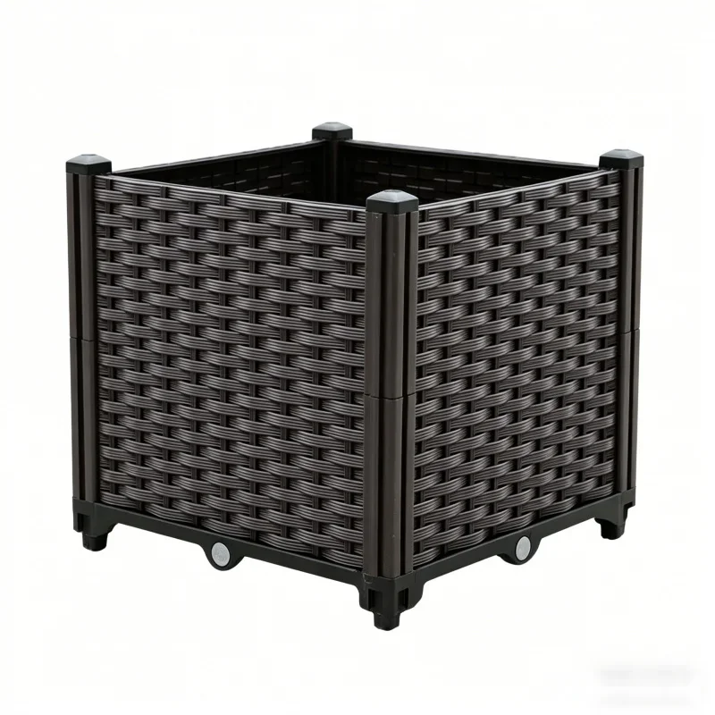 Large Deep 1-Tier Planter Box 40x40x37cm Plastic Vegetable Flower Pot for Outdoor Garden Balcony Herb Grow Kit Wholesale
Large Deep 1-Tier Planter Box 40x40x37cm Plastic Vegetable Flower Pot for Outdoor Garden Balcony Herb Grow Kit Wholesale