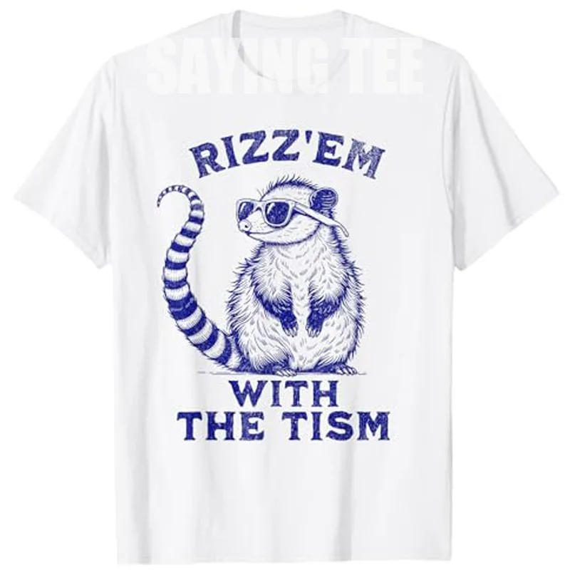 Autistic Opposum Autism Meme Funny Rizz Em with The Tism T-Shirt Humor Autism Mouse Graphic Y2k Top Cotton Saying Tee Novelty
Autistic Opposum Autism Meme Funny Rizz Em with The Tism T-Shirt Humor Autism Mouse Graphic Y2k Top Cotton Saying Tee Novelty