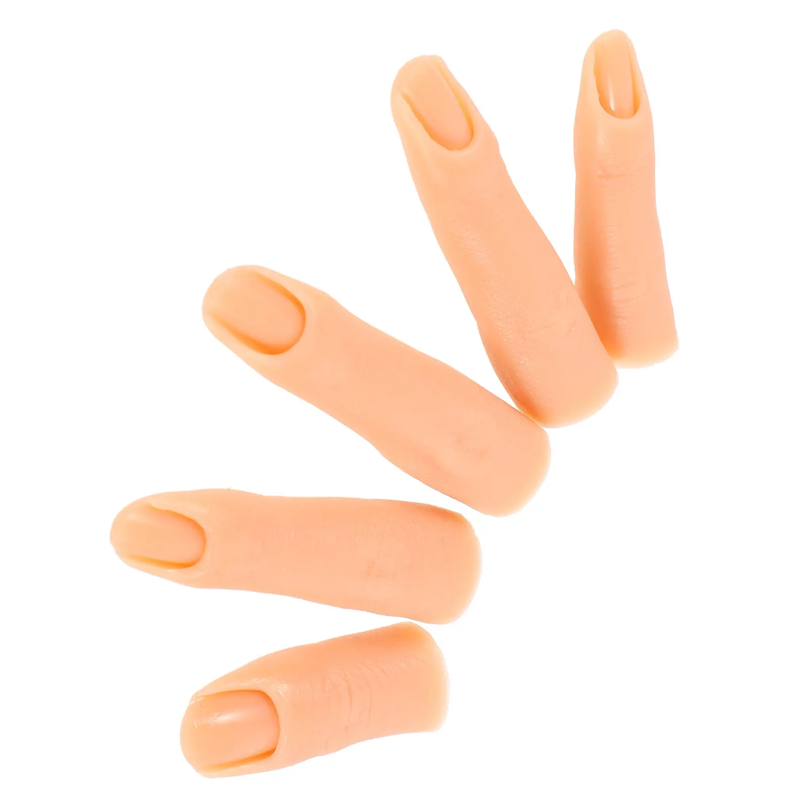 5Pcs Silicone Practice Fingers with Realistic Flexible Joints for Nail Art Training Display and DIY Manicure Skills Development
5Pcs Silicone Practice Fingers with Realistic Flexible Joints for Nail Art Training Display and DIY Manicure Skills Development