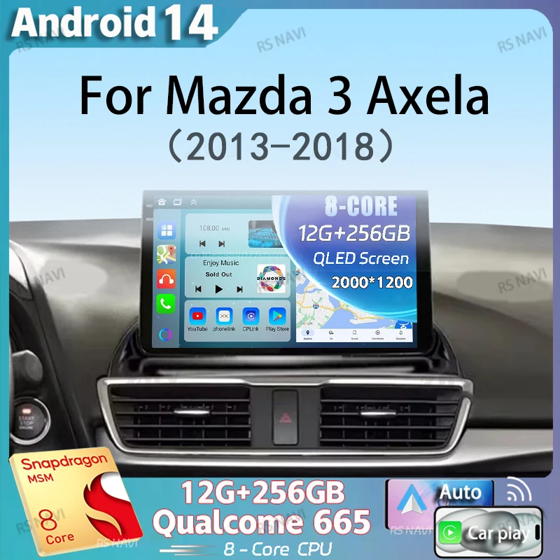 Android 14 Carplay Auto Car Radio For Mazda 3 Axela 2013-2018 Stereo GPS Navigation Multimedia Video Player Autoradio Head Unit
Android 14 Carplay Auto Car Radio For Mazda 3 Axela 2013-2018 Stereo GPS Navigation Multimedia Video Player Autoradio Head Unit