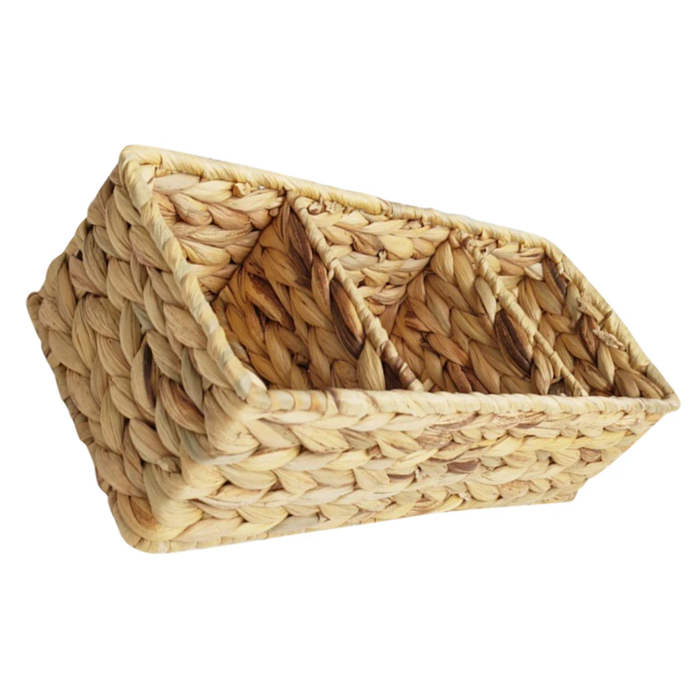 Woven Storage Baskets 3-section Divided Organizer for Kitchen Cutlery Sundries Shelf Closet Small Basket Weave Craft
Woven Storage Baskets 3-section Divided Organizer for Kitchen Cutlery Sundries Shelf Closet Small Basket Weave Craft