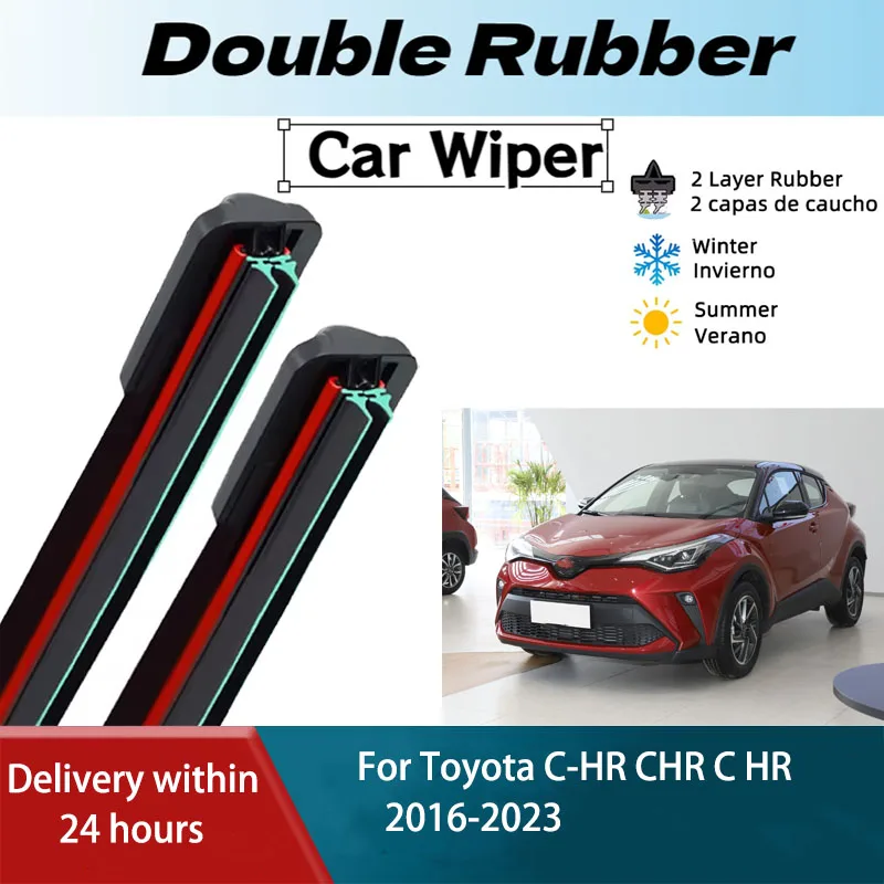 LH Front Rear Windshield Wiper Blades For Toyota C-HR CHR C HR 2016-2023 2PCS Windscreen Window Accessories 2017 2018 2019 2020
LH Front Rear Windshield Wiper Blades For Toyota C-HR CHR C HR 2016-2023 2PCS Windscreen Window Accessories 2017 2018 2019 2020