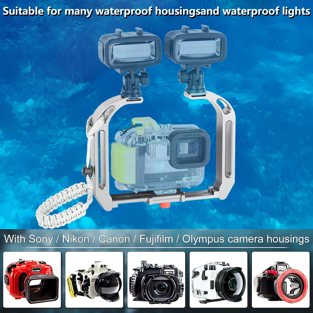 Photography stabilizer, photography bracket, suitable for installing various underwater camera housings, vlog equipment
Photography stabilizer, photography bracket, suitable for installing various underwater camera housings, vlog equipment