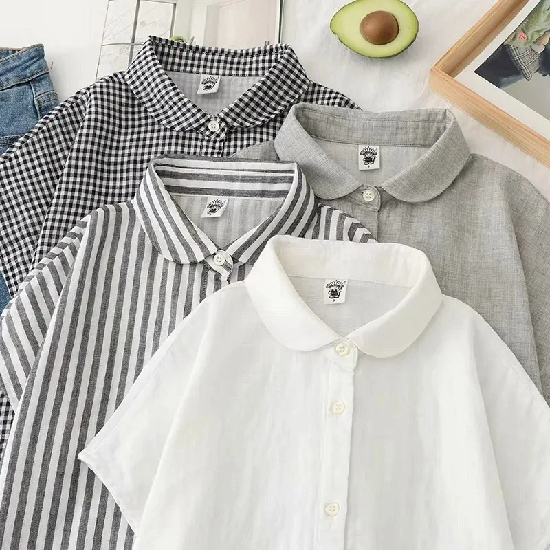 Large Size Cotton Linen Shirt Women's Fashion Summer New round Neck Loose Top Breathable Comfortable Casual Style Commute
Large Size Cotton Linen Shirt Women's Fashion Summer New round Neck Loose Top Breathable Comfortable Casual Style Commute