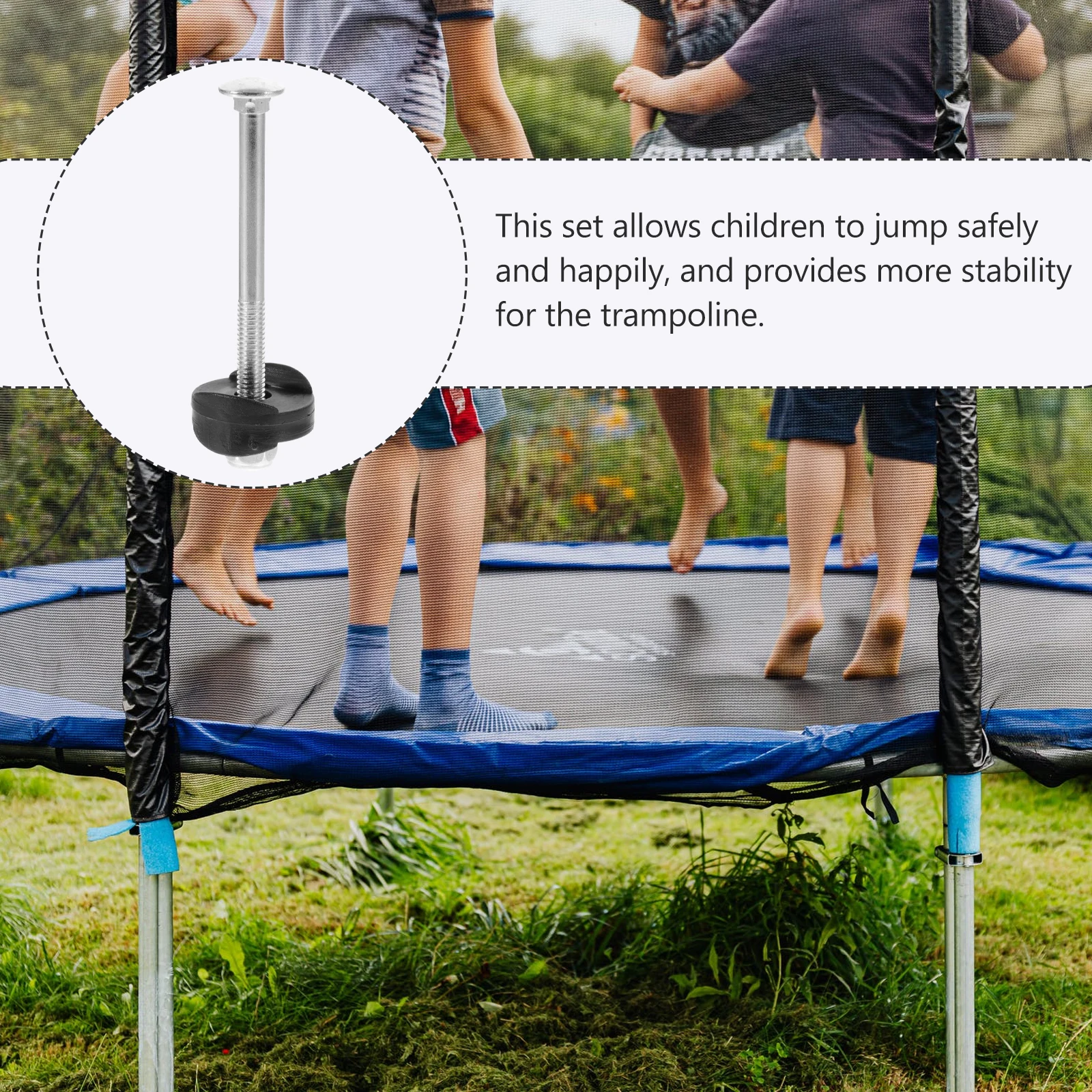 10 Sets Screw Kit Trampoline Parts Stakes Kids Accessories Replacement Nut Child Galvanized Steel Durable Trampoline Stability
10 Sets Screw Kit Trampoline Parts Stakes Kids Accessories Replacement Nut Child Galvanized Steel Durable Trampoline Stability