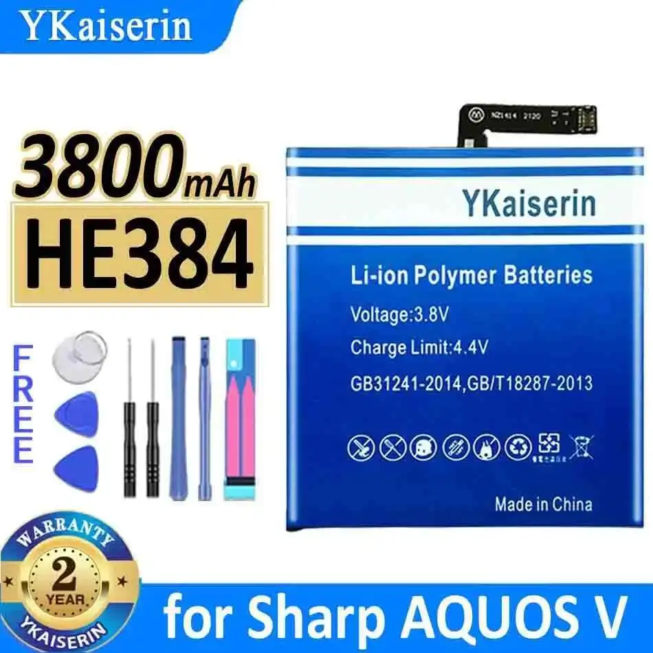 Аккумулятор мобильного телефона HE384 для Sharp Aquos V Надежный источник питания 3800 мАч
Аккумулятор мобильного телефона HE384 для Sharp Aquos V Надежный источник питания 3800 мАч