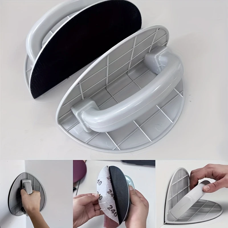 Multi-functional semi-rounded corner sandpaper tool, self-adhesive handheld fine sandpaper kit + sandpaper
Multi-functional semi-rounded corner sandpaper tool, self-adhesive handheld fine sandpaper kit + sandpaper