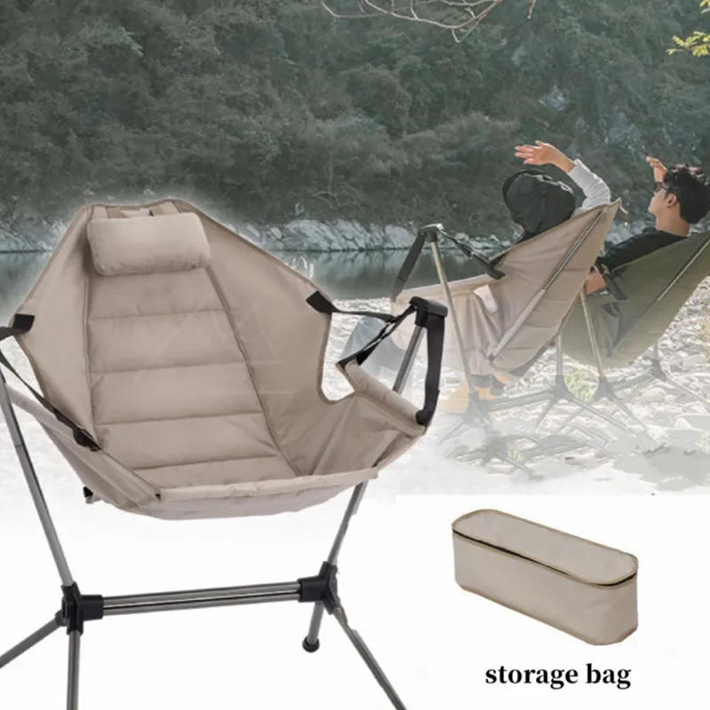 Outdoor Folding Rocking Chair With Pillow Multi-angle Adjustable Armchair Portable Reclining Chair Camping Fishing Beach Chair
Outdoor Folding Rocking Chair With Pillow Multi-angle Adjustable Armchair Portable Reclining Chair Camping Fishing Beach Chair
