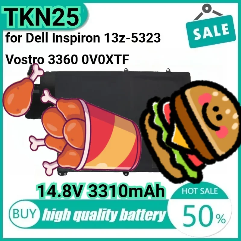 14.8V 49Wh 3310mAh TKN25 Laptop Battery for Dell Inspiron 13z-5323 Vostro 3360 0V0XTF RU485 Inspiron 5323 Vostro 3360 15-3549D.
14.8V 49Wh 3310mAh TKN25 Laptop Battery for Dell Inspiron 13z-5323 Vostro 3360 0V0XTF RU485 Inspiron 5323 Vostro 3360 15-3549D.