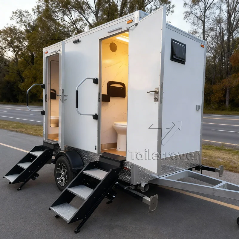 Wholesale Portable Bathroom Trailer Luxury Portable Restroom Trailer Outdoor Mobile Toilet Trailer for Wedding
Wholesale Portable Bathroom Trailer Luxury Portable Restroom Trailer Outdoor Mobile Toilet Trailer for Wedding