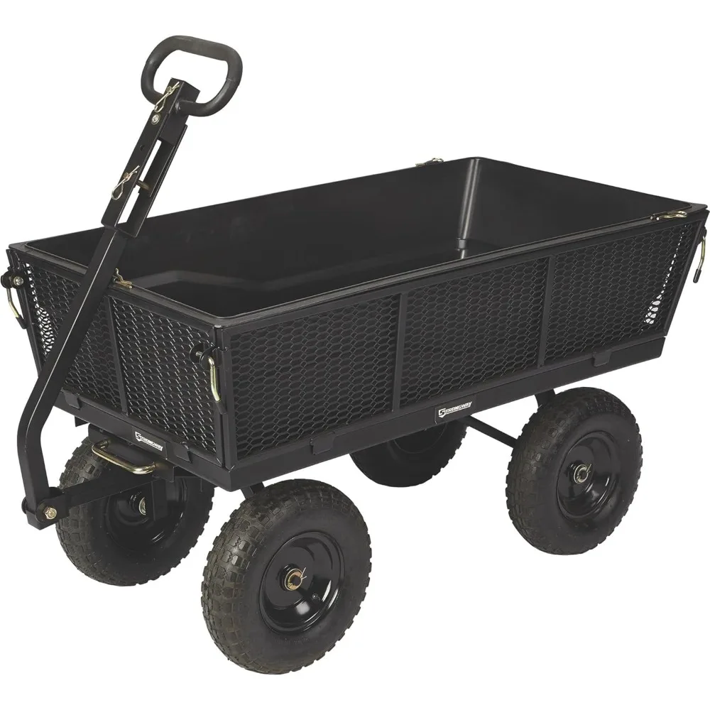 Steel Dump Cart with Removable Liner - 1200-Lb. Capacity, 50in.L x 24in.W Overall Size
Steel Dump Cart with Removable Liner - 1200-Lb. Capacity, 50in.L x 24in.W Overall Size