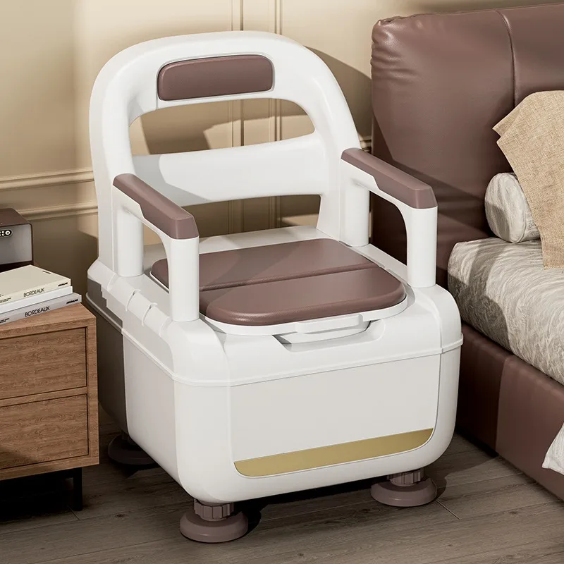 Elderly Indoor Mobility Commode Portable Adjustable Ergonomic Anti-rollover Adult Bedside Toilet Comfortable Mobility Aids
Elderly Indoor Mobility Commode Portable Adjustable Ergonomic Anti-rollover Adult Bedside Toilet Comfortable Mobility Aids