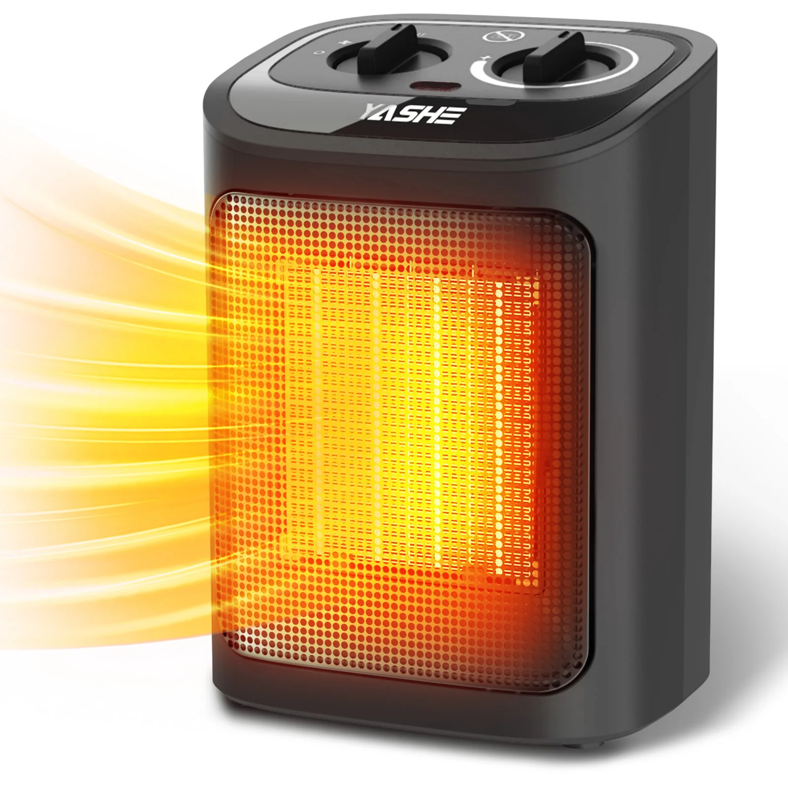 Ceramic Space Heater, 1500W Portable Electric Heater with Adjustable Thermostat, Fan-Solely/ Low/ High Modes, Tip-Over &
Ceramic Space Heater, 1500W Portable Electric Heater with Adjustable Thermostat, Fan-Solely/ Low/ High Modes, Tip-Over &